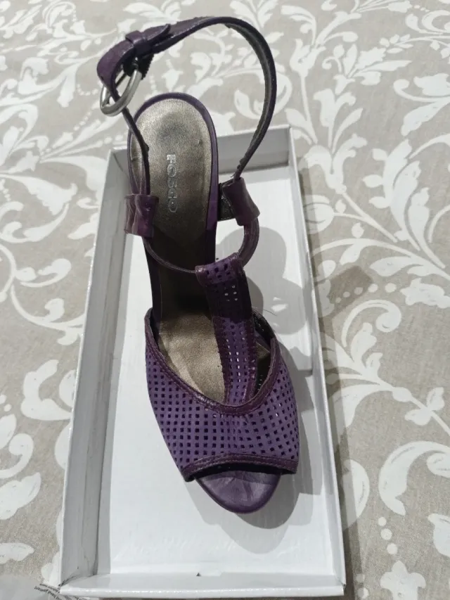 Sandalia tacón FOSCO morado