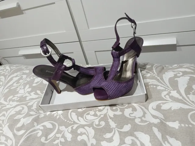 Sandalia tacón FOSCO morado