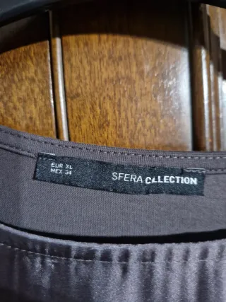 Camiseta Sfera manga larga estampado hojas XL