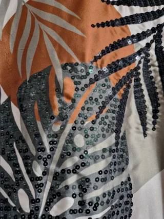 Camiseta Sfera manga larga estampado hojas XL