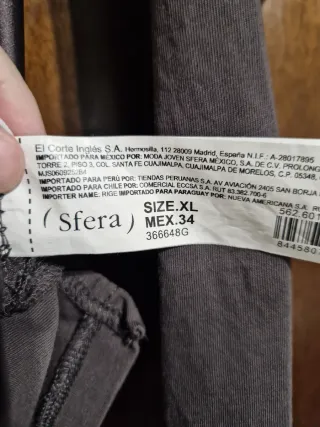 Camiseta Sfera manga larga estampado hojas XL