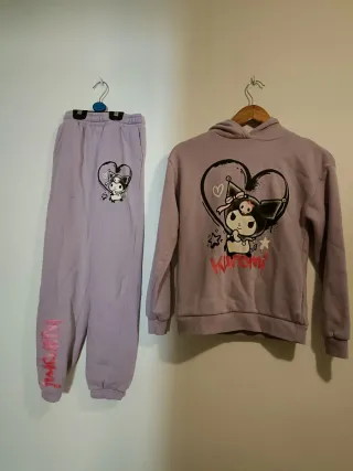 Conjunto chándal Kuromi morado talla 11/12
