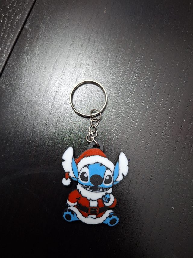 Chaveiro Stitch Natal