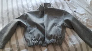 Cazadora Zara Bomber Gris Sin Estrenar