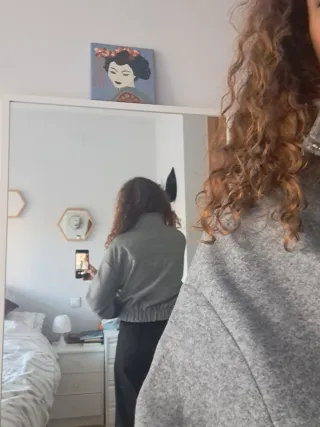 Cazadora Zara Bomber Gris Sin Estrenar