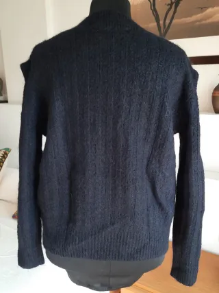 Jersey Zara Azul brazos descubiertos