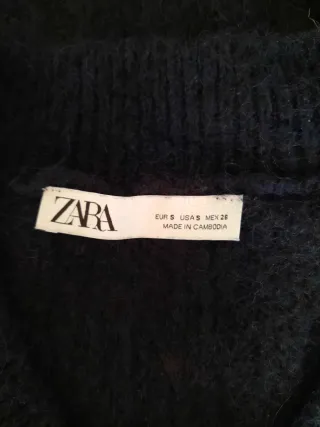 Jersey Zara Azul brazos descubiertos