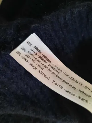 Jersey Zara Azul brazos descubiertos