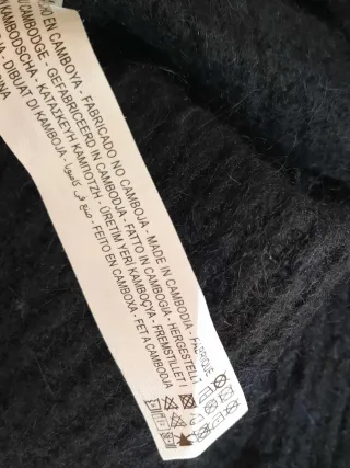 Jersey Zara Azul brazos descubiertos