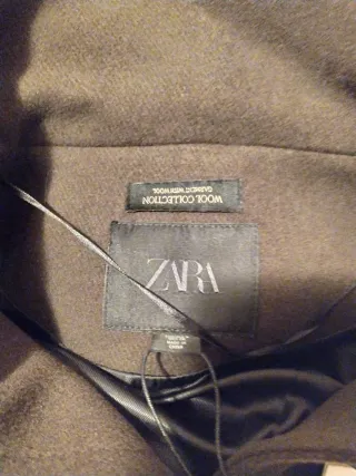 Chaqueta Zara Bomber Minimal con lana