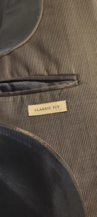 Traje Zara Gris Talla L Chaqueta y Pantalón