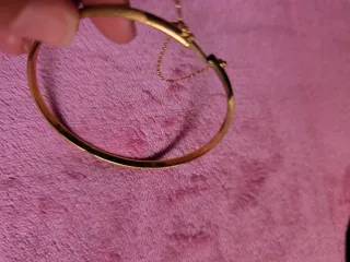 Pulsera media caña oro 18k