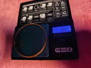 Pulsera media caña oro 18k