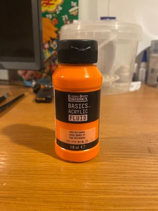 Liquitex Basics pintura acrílica naranja 118ml