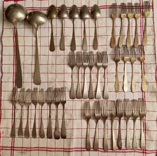 Posate antiche in alpacca