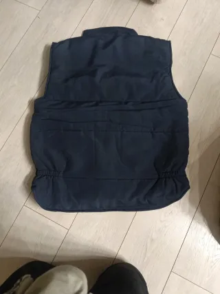 Chaleco de trabajo azul con bolsillos + jersey