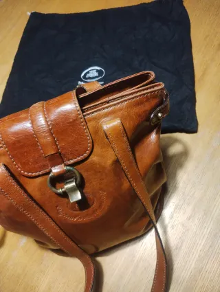 Borsa The Bridge in pelle marrone 1990 originale