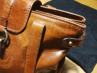 Borsa The Bridge in pelle marrone 1990 originale