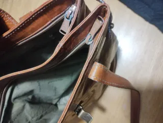 Borsa The Bridge in pelle marrone 1990 originale