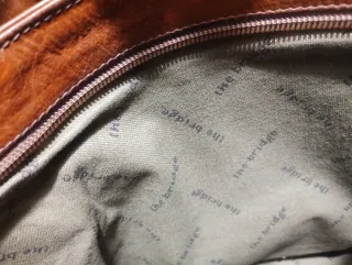 Borsa The Bridge in pelle marrone 1990 originale