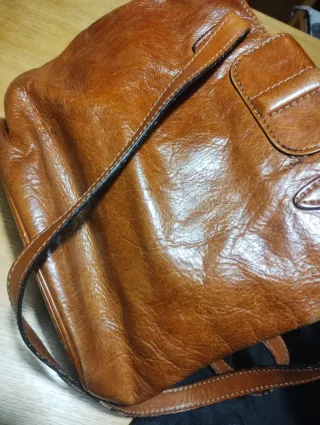 Borsa The Bridge in pelle marrone 1990 originale