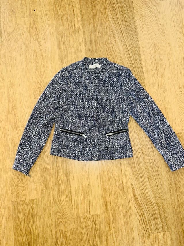 Chaqueta Easy Wear azul y gris