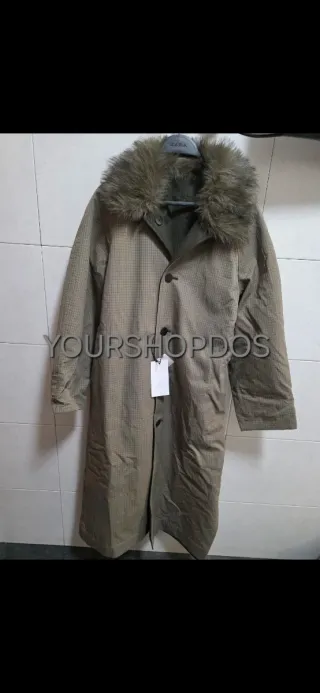 Trench cuello pelo reversible T S ZARA