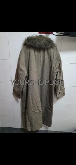 Trench cuello pelo reversible T S ZARA