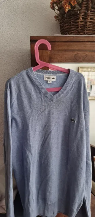 Jersey Lacoste Azul V-Neck