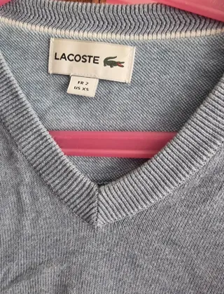 Jersey Lacoste Azul V-Neck
