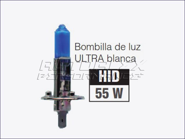 Bombillas H1 55W HID Ultra Blanca