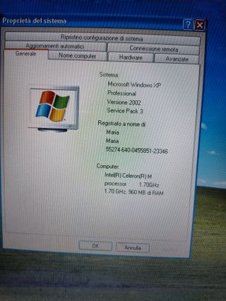 Fujitsu Siemens Amilo PC funzionante