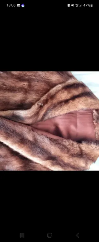 Abrigo de pelo marrón