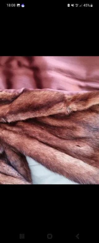 Abrigo de pelo marrón