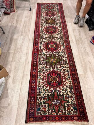 Tappeto da corridoio persiano 100% lana multicolore