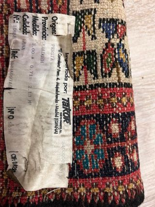 Tappeto da corridoio persiano 100% lana multicolore