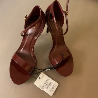 Sandalias Zara Burdeos Talla 38