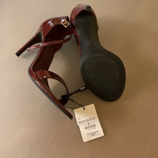 Sandalias Zara Burdeos Talla 38