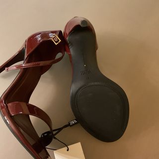 Sandalias Zara Burdeos Talla 38