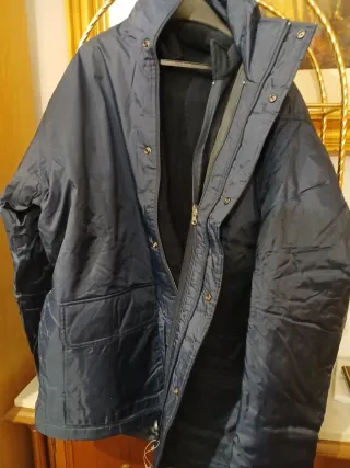 Parka caballero azul