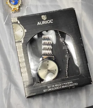 Lote 6 relojes mujer oro y plata