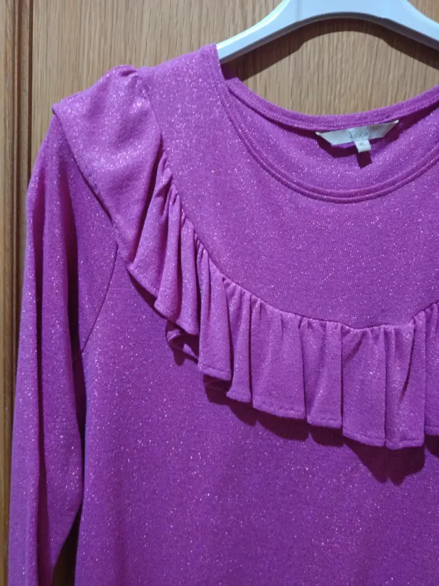 Sudadera brillante manga 3/4. Super suave y cómoda