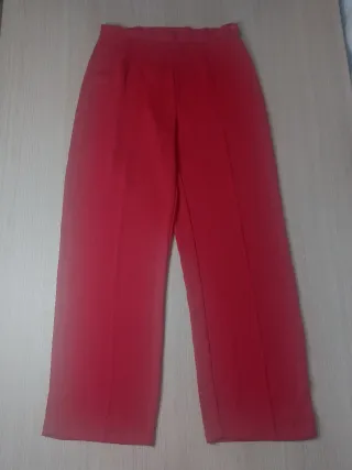 Pantalón ancho rojo
