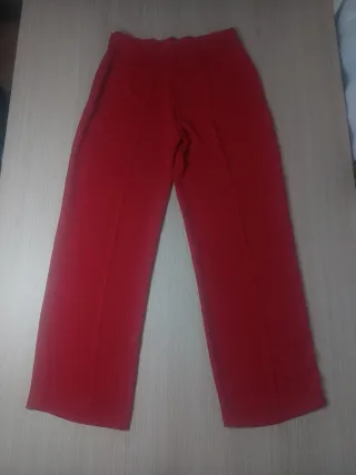 Pantalón ancho rojo