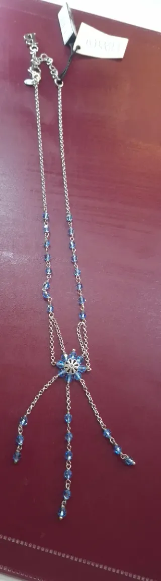 Collana Boccadamo con cristalli blu