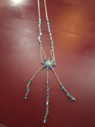 Collana Boccadamo con cristalli blu