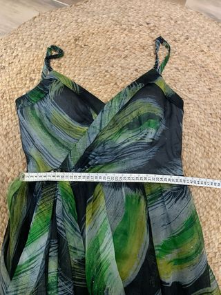 Vestido fiesta corto estampado