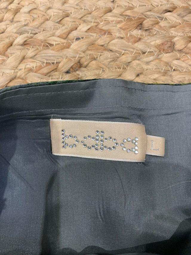 Vestido fiesta corto estampado