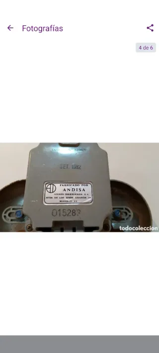 Timbre ANDISA Doble Campana 1982