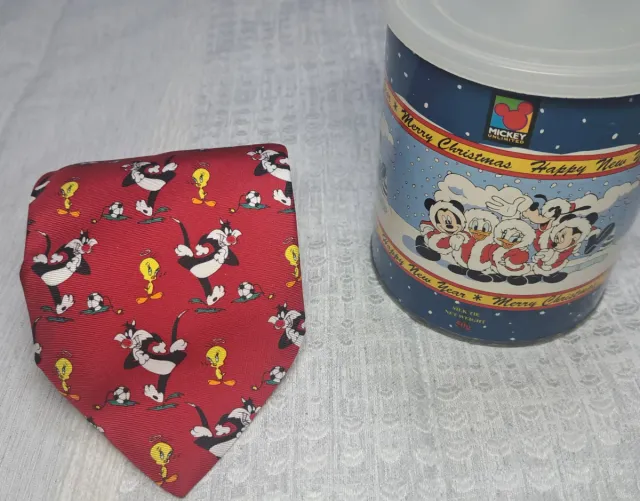 Corbata Roja Piolin y Silvestre